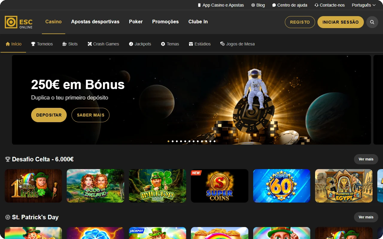 ESC Online casino online seccao de jogos Portugal