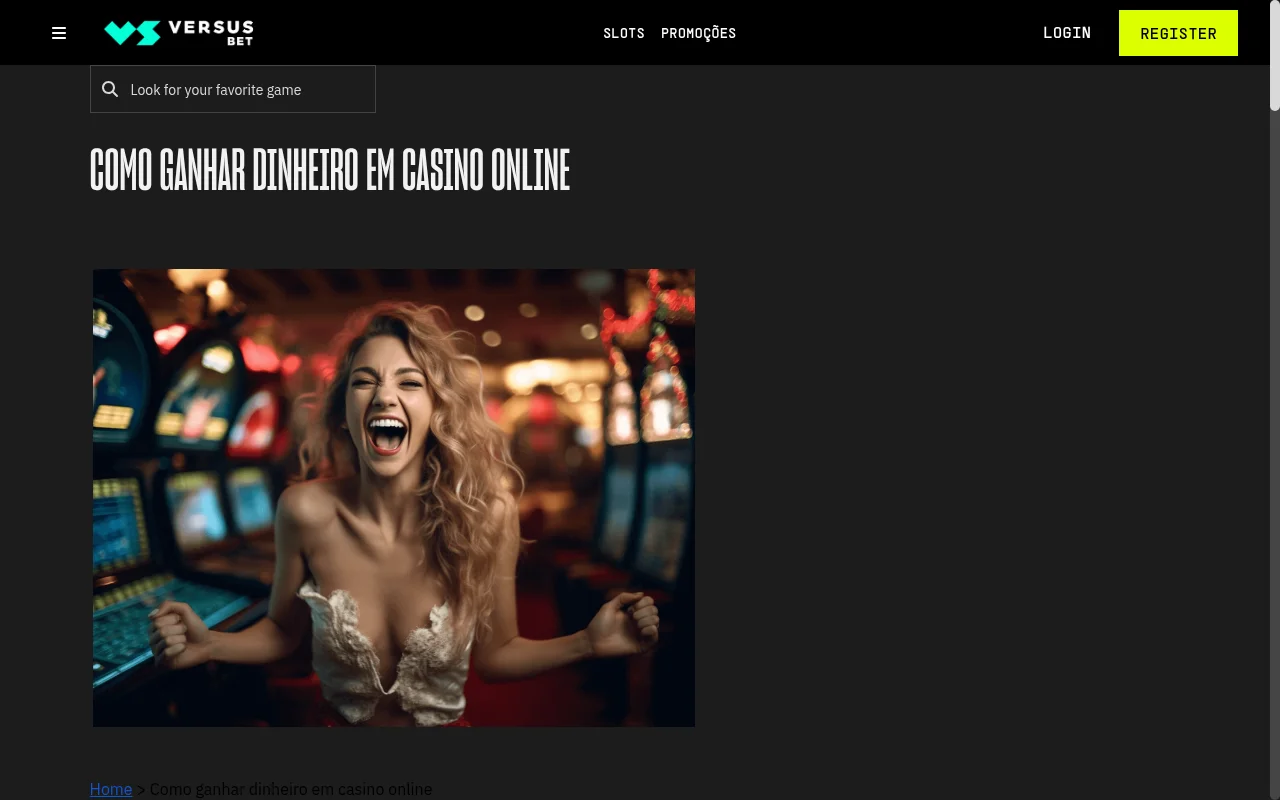 VERSUSbet casino online seccao de jogos Portugal